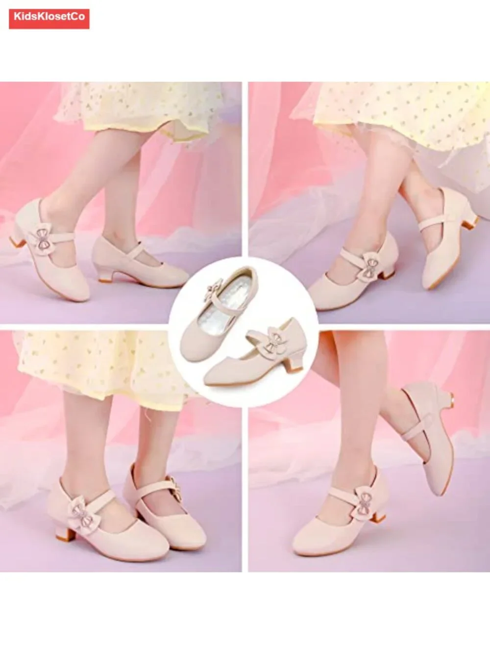 Girls Princess Flats Mary Jane Shoes Toddler Little Big Kids Dress Shoes